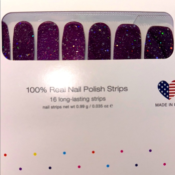 Color Street Other - NEW Color Street Bordeaux Glitz Nail Polish Strips